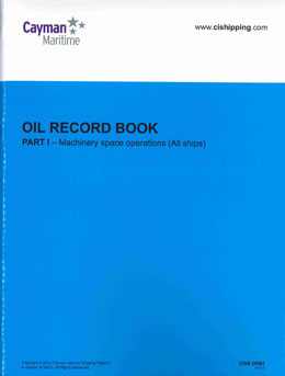 Cover of Oil Record Book Part 1 (Machinery Space Operations)