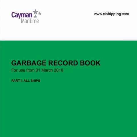 Cover of Garbage Record Book Part 1