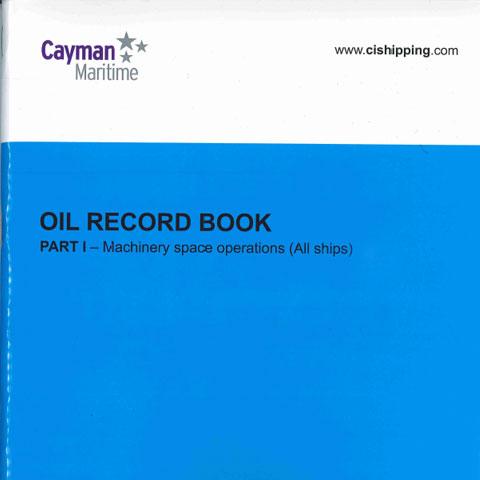 Cover of Oil Record Book Part 1 (Machinery Space Operations)