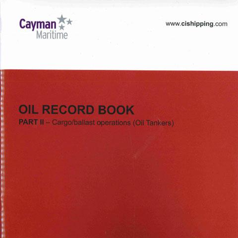 Cover of Oil Record Book Part 2 (Oil Tankers)