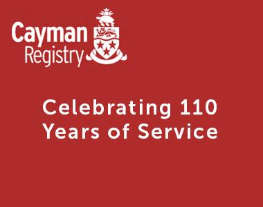 Cayman Registry- celebrating 110 years of service